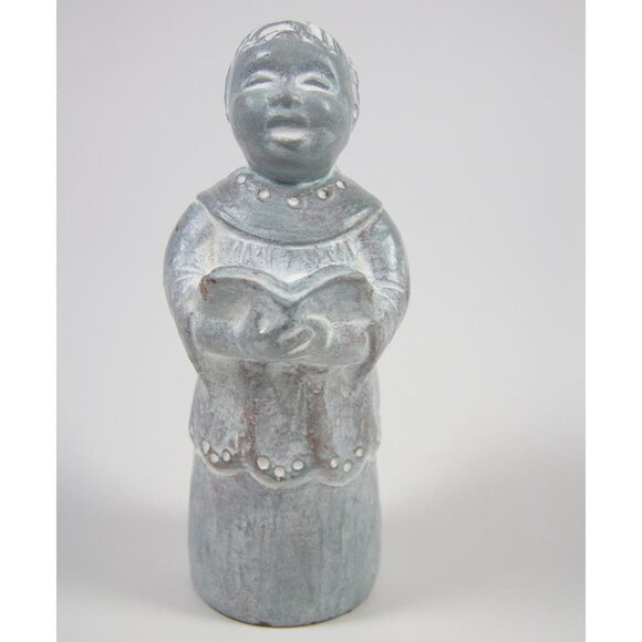 Isabel Bloom Singing Choir Boy Angel Art Sculpture Cast Concrete Signed 1997 - Picture 1 of 6